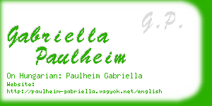 gabriella paulheim business card